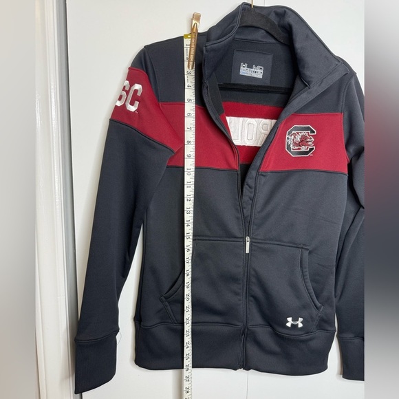Carolina Gamecocks USC Under Armour Embroidered Lightweight Fleece Jacket Medium - Picture 8 of 9